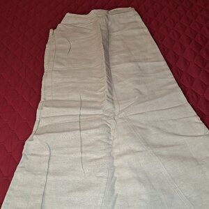 Avenue Tan Linen Size 26 Flare Bottom Skirt  ** Priced to Move**